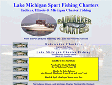 Tablet Screenshot of lakemichigansportfishing.com